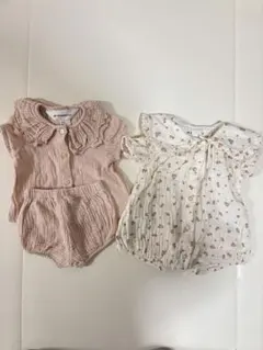 H&M ADORABLES ロンパース 2点セット　60サイズ相当