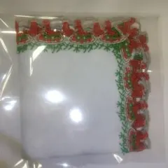 近沢レース店　タオルハンカチ　ナポリタン　ブルー　新品　未使用