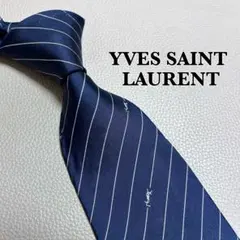 ✨未使用✨イヴサンローラン　YSLブランドロゴ ストライプ　ネクタイ 2025年最新】イブサンローラン ネクタイの人気アイテム - メルカリ