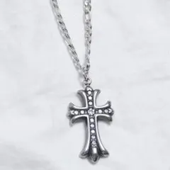 ヴォルカン VOLCAN&APHRODITE ラインストーン★クロスネックレス