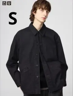 UNIQLO U オーバーサイズカラーデニムジャケット ブラック S