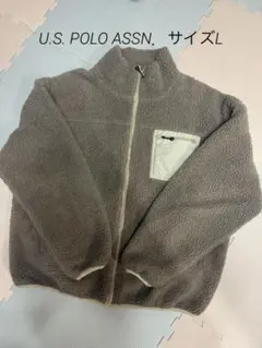 フリースジャケット ブラウン ジップアップ