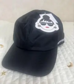 【新品】ハッピーフェイス♡ ナイロンブラックキャップ