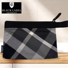 ブラックレーベルクレストブリッジ☆小物入れ ポーチ セカンドバッグ チェック