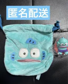 サンリオキャラクターズ ふわふわフェイス巾着 ハンギョドン ガチャ①ガチャ