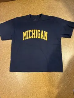 MICHIGANロゴ ネイビー Tシャツ　ヘビーいウエイトLサイズ