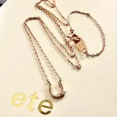 ete k10MPG ダイヤモンド ホースシュー ネックレスのサムネイル