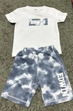EDWIN 半袖Tシャツ ハーフパンツ セットアップ　95cmのサムネイル