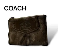 COACH ブラウン コインケース