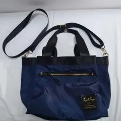 レガートラルゴ　2WAYネイビー ナイロン トートバッグ