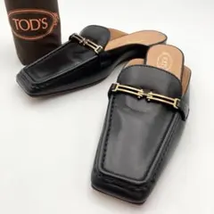 近年！定価10万✨ TOD'S ミュール サボサンダル 黒 レザー 36 高級品のサムネイル