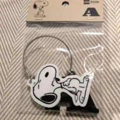 スヌーピーミュージアム イニシャルキーホルダー (A)