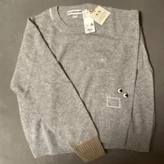 新品　ユニクロ× ANYA HINDMARCH　クルーネックセーター　グレー