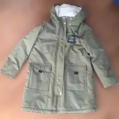 フリース ボア 裏地 モッズコート 150サイズ フード付き 女の子 男の子