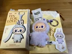 POPMART PIN FOR LOVE ぬいぐるみ ラブブ イニシャル 【E】