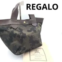 美品★REGALO レガロ トートバッグ カモフラ 迷彩 ナイロン×レザーのサムネイル