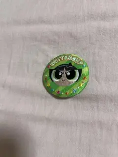 パワーパフガールズ刺繍缶バッジ　バターカップ