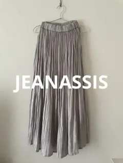 JEANASSIS グレー プリーツスカート F