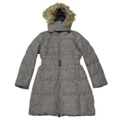 UNIQLO ロングダウンジャケット コート 総柄 ベルト付き ユニクロ