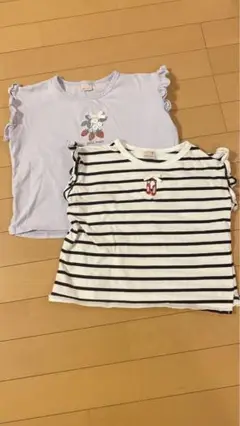 petit mainのTシャツ2枚セットです。