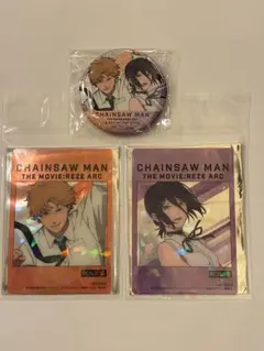 チェンソーマン　非売品　ホログラムカード　缶バッジ　レゼ　デンジ