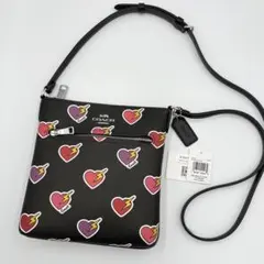 【未使用級】COACH ミニ ローワン ハート ボルト ショルダーバッグ