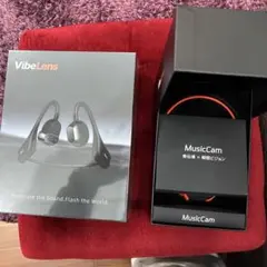 VibeLens MusicCam カメラ付き骨伝導イヤホン（充電ケース付き