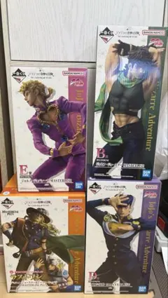 ジョジョ　一番くじ　フィギュアB賞 D賞 E賞 ラストワン 4体セット