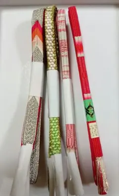 【新品未使用】おまけ付き　レディース　帯締め　４本まとめ売り