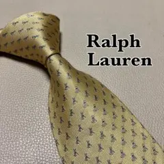 ラルフローレン　ネクタイ　ストライプ ドット　チェック　ブロンド