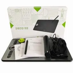 XP-PEN Deco 02 ペンタブ 板タブ 箱・付属品ありのサムネイル