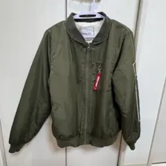 キッズ 子供服 MA-1ジャケット オリーブグリーン 160サイズ