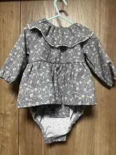 pairmanon ペアマノン　花柄ワンピース　ロンパース　80