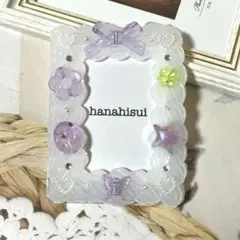 ホイップデコ　トレカケース　B8 No.124 紫　パープル　透明　クリア