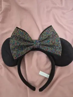 ディズニー カラフルビーズ耳カチューシャ