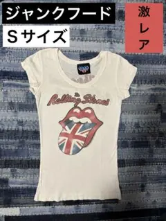 ＵＳ古着 고장·부품용 フード JUNKFOOD ローリングストーンズ Tシャツ 半袖