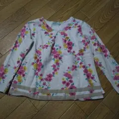 ハッカキッズ　120cm 花柄　長袖トップス　ロンT