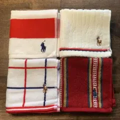 ラルフローレンハンドタオル 4枚セット Bセット
