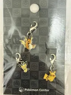 【新品】全国ずかんメタルチャーム 3個セット ピチュー ピカチュウ　ライチュウ