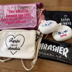 Repipi Armario & Thrasher ポーチセット