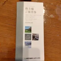 東急不動産株主様優待券 [2026年8月末まで]