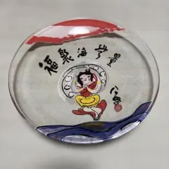 ミャクミャク 金箔 ガラストレー 凱風快晴(金) 箔名画 北斎 大阪関西