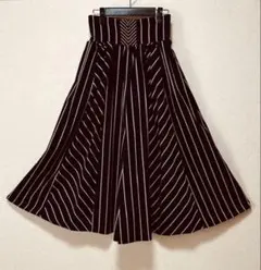 axes femme / フロントジップワイドパンツ M