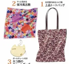 大人のおしゃれ手帖　付録　ツモリチサト　トートバッグ　保冷風呂敷　ポーチ