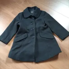 COMME CA ISM キッズ ウール コート ブラック 100cm