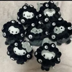 サンリオ ミャクミャク 黒 なりきりカラビナ 7個セット