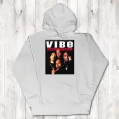 VIBE Death Raw records プリント パーカー 3XL 白