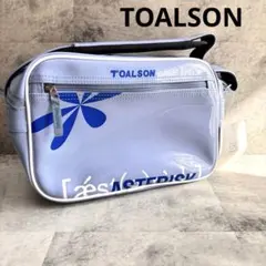 【TOALSON】新品未使用 トアルソン ショルダーバッグ ブルー エナメル