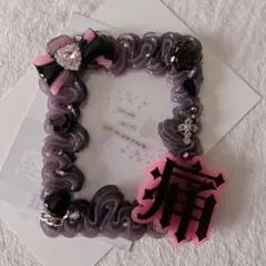 *.+゜ゴシックっぽなトレカケース②*.+゜ ハンドチェーン付き ホイップデコ