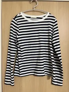 earth music & ecology ストライプ 長袖 Tシャツ